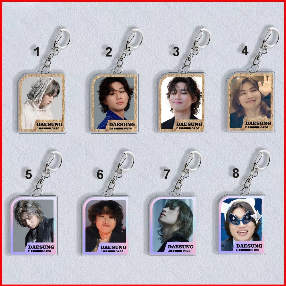CH1 BIGBANG Acrylic Móc Khóa DAISUNG Mặt Dây Chuyền TOUR Ds WAVE IN HONG KONG Phụ Kiện KPOP Stars Ng