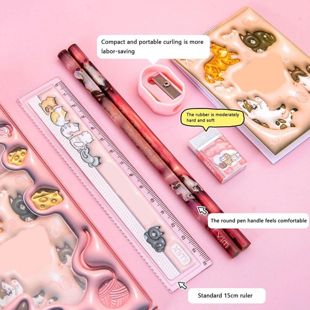 Better _ Life Box Văn Phòng Phẩm Bộ Quà Tặng Trẻ Em Cho Trẻ Em Bút Chì Giáng Sinh Có Hộp A0