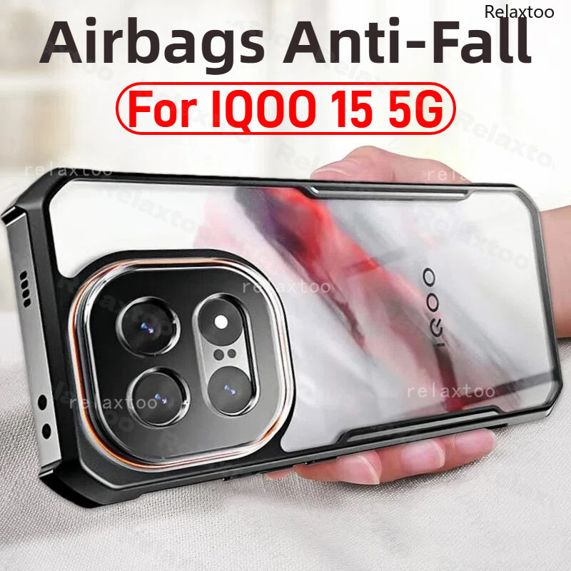Dành Cho IQOO15 2025 Vỏ Trong Suốt Chống Sốc Cho Vivo IQOO 15 Iqoo15 5G V2505A Vỏ Điện Thoại TPU Cứn