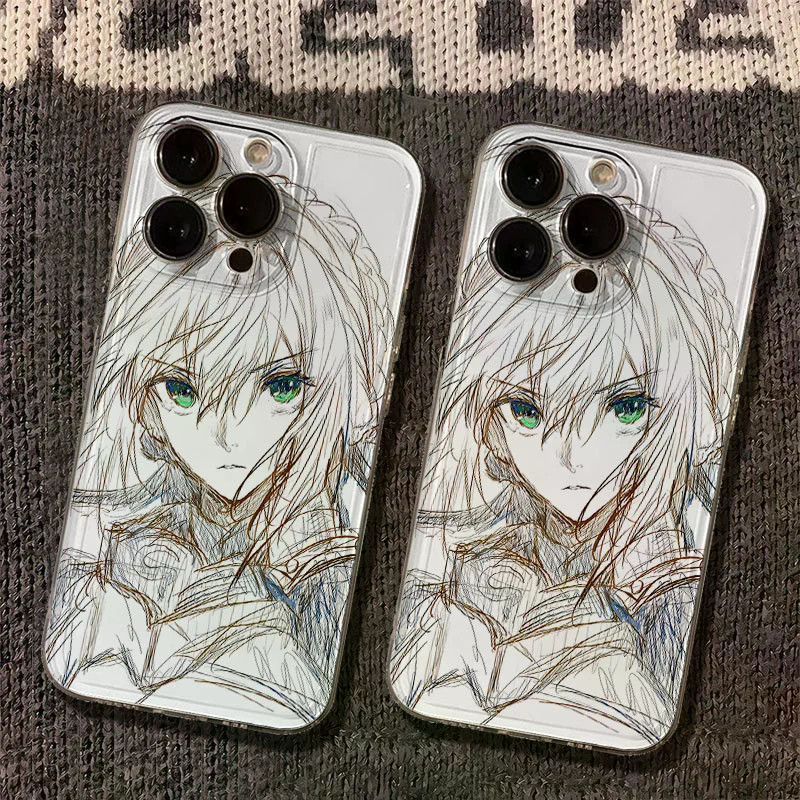 [Sản phẩm mới tự in] My King saber Arturia Line Draft Phone Case Star Merchandise