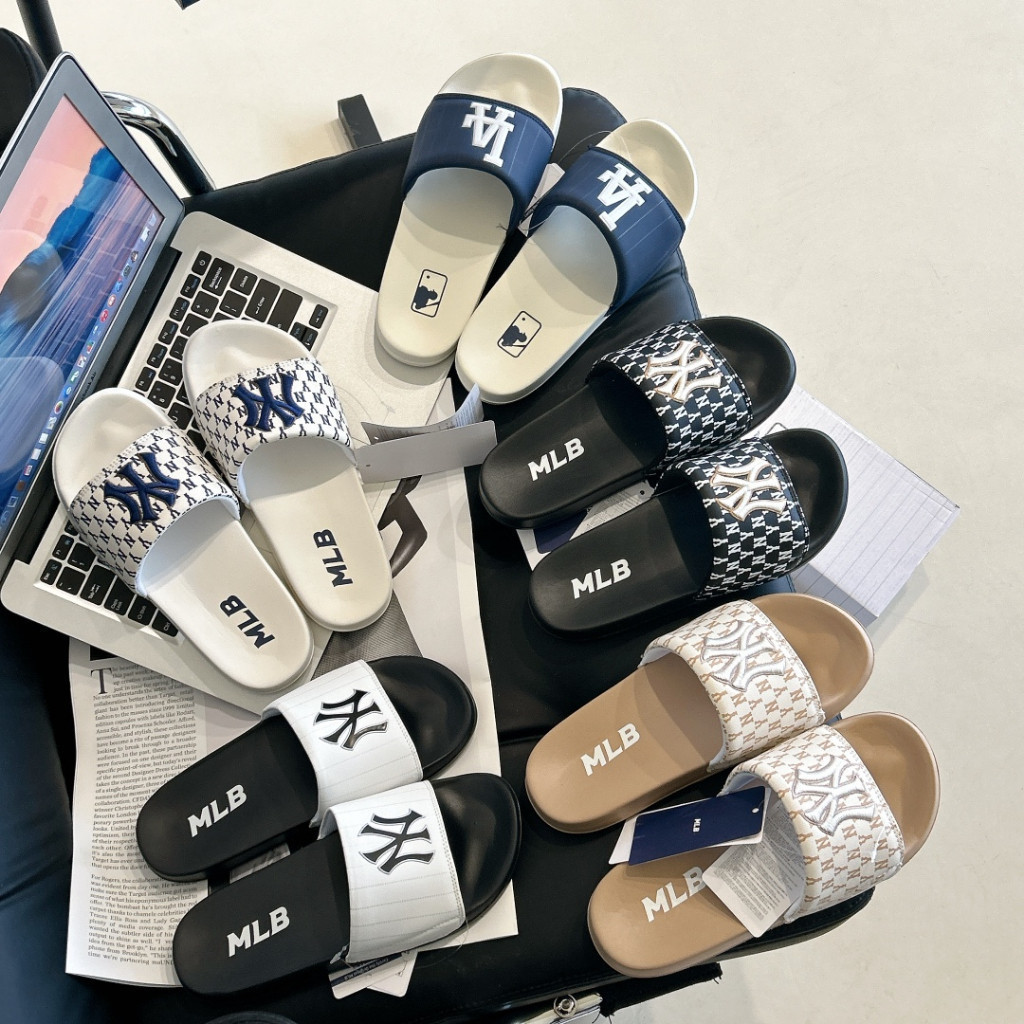 Dép MLB thông thường dành cho cả nam và nữ, chất lượng chính hãng.