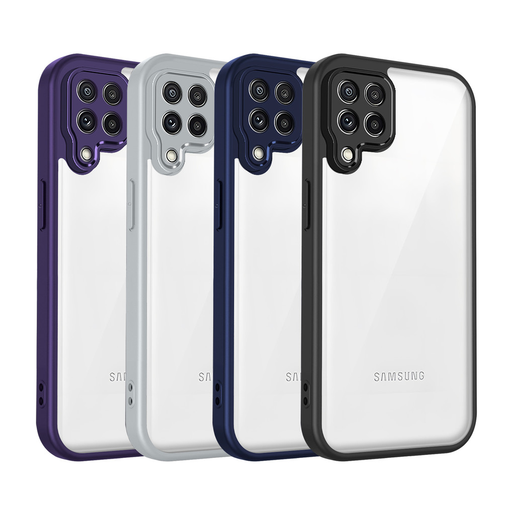 Ốp lưng Samsung M32 Vỏ trong suốt mờ thời trang cho Ốp điện thoại Samsung Galaxy M32