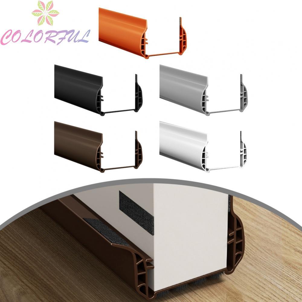 【COLORFUL】Door bottom seam seal strip PVC 93 cm for bedroom door dust and noise prevention