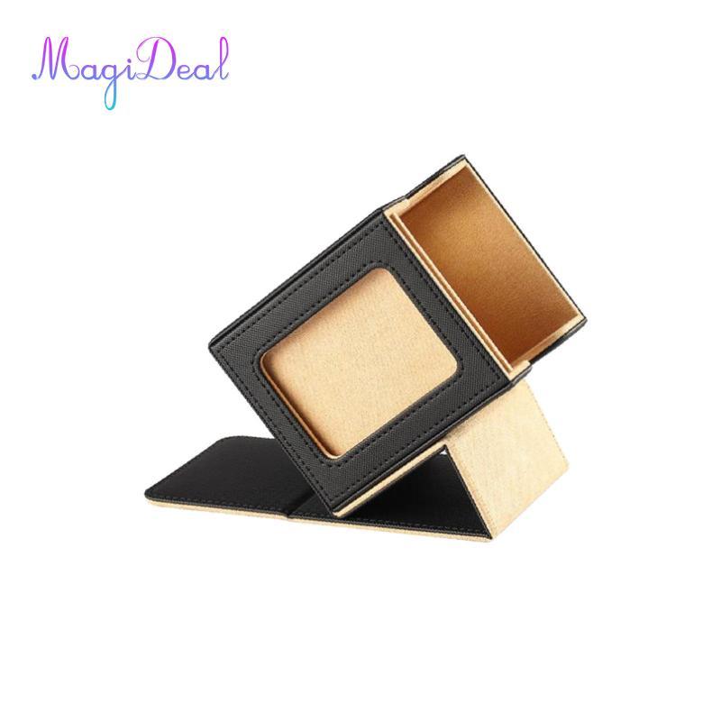 Magideal Trading Card Deck Deck Storage Box Leather Collectors Case Premium TCG Card Organizer Deck 