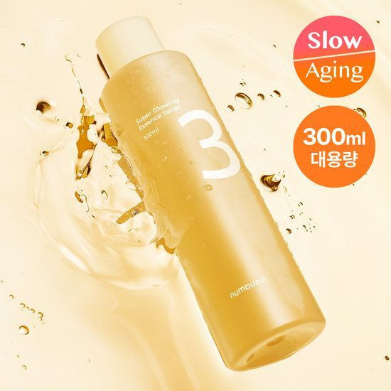 [Pore Improvement/Elasticity and Glow] Numbers In No. 3 Glow-Filled Essence Toner 300ml Large Capaci