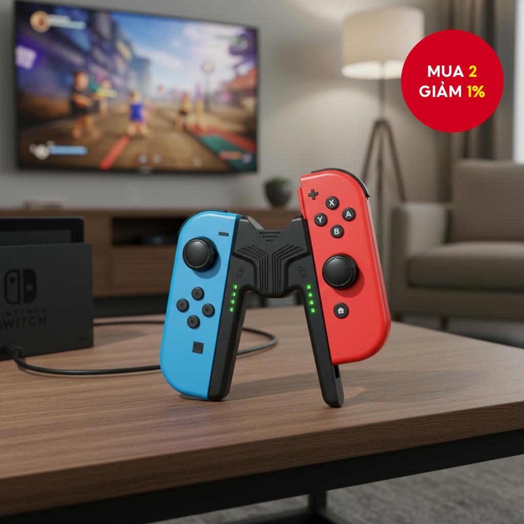 Giá đỡ tay cầm điều khiển Nintendo Switch Aolion Joycon Charging Station