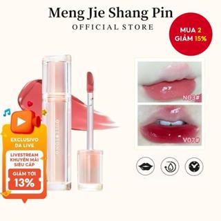  Son Bóng OULESONG Bùn Môi Màu Romand Thạch Pha Lê Nhẹ Đậm Đặc Chống Dính Chống Thấm Dưỡng Ẩm 