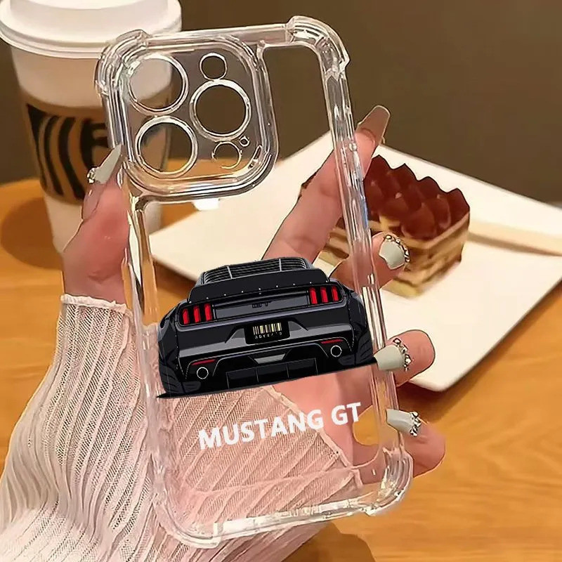 Xu hướng ô tô màu đen Thích hợp cho iPhone 11 16ProMax XSMAX 7Plus 13 XR 15ProMax 16Pro XS 17ProMax 