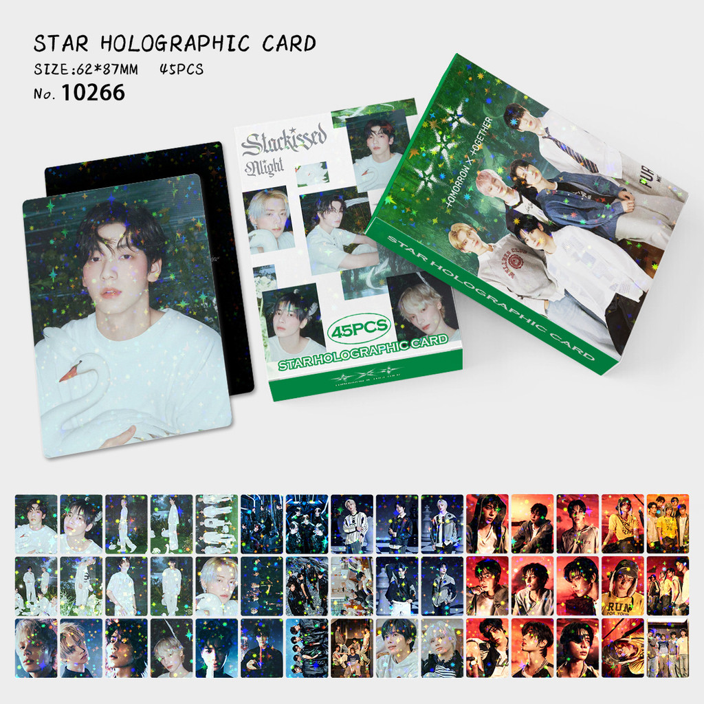 45 Chiếc Starkissed STRAY KIDS Ngôi Sao Ba Chiều Lomo Thẻ JUNG KOOK ATEEZ Hành Động CHANGBIN LEEKNOW