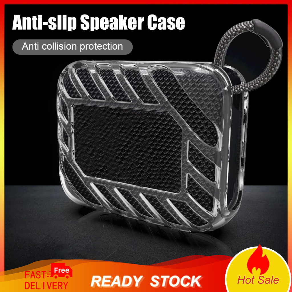 < richstore > Vỏ bảo vệ trong suốt chống trượt cho vỏ bảo vệ Jbl Go 4 Tpu cho loa Jbl Go 4 Vỏ chống 