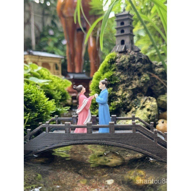 Kiến trúc cổ xưa Mô hình cảnh quan Magpie Bridge Hanjiang Lone Shadow Rockery Đồ trang trí