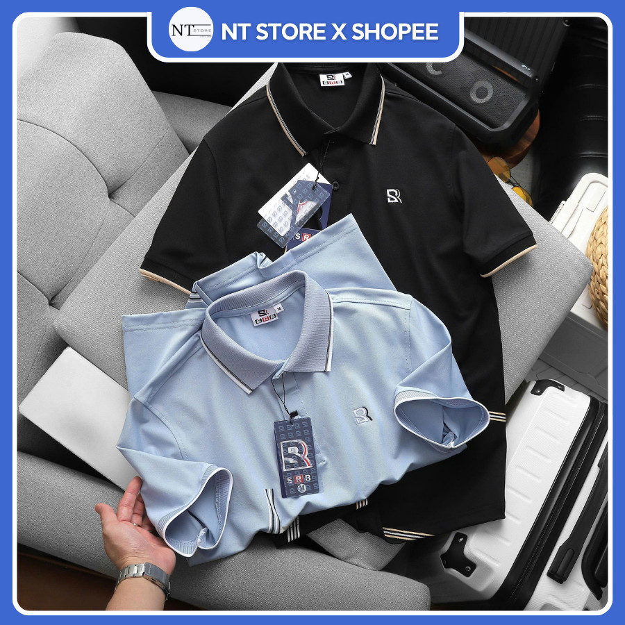 Áo thun polo nam Cross body thun cá sấu lạnh co giãn form chuẩn SRB - Áo thun nam hàng hiệu NTstore