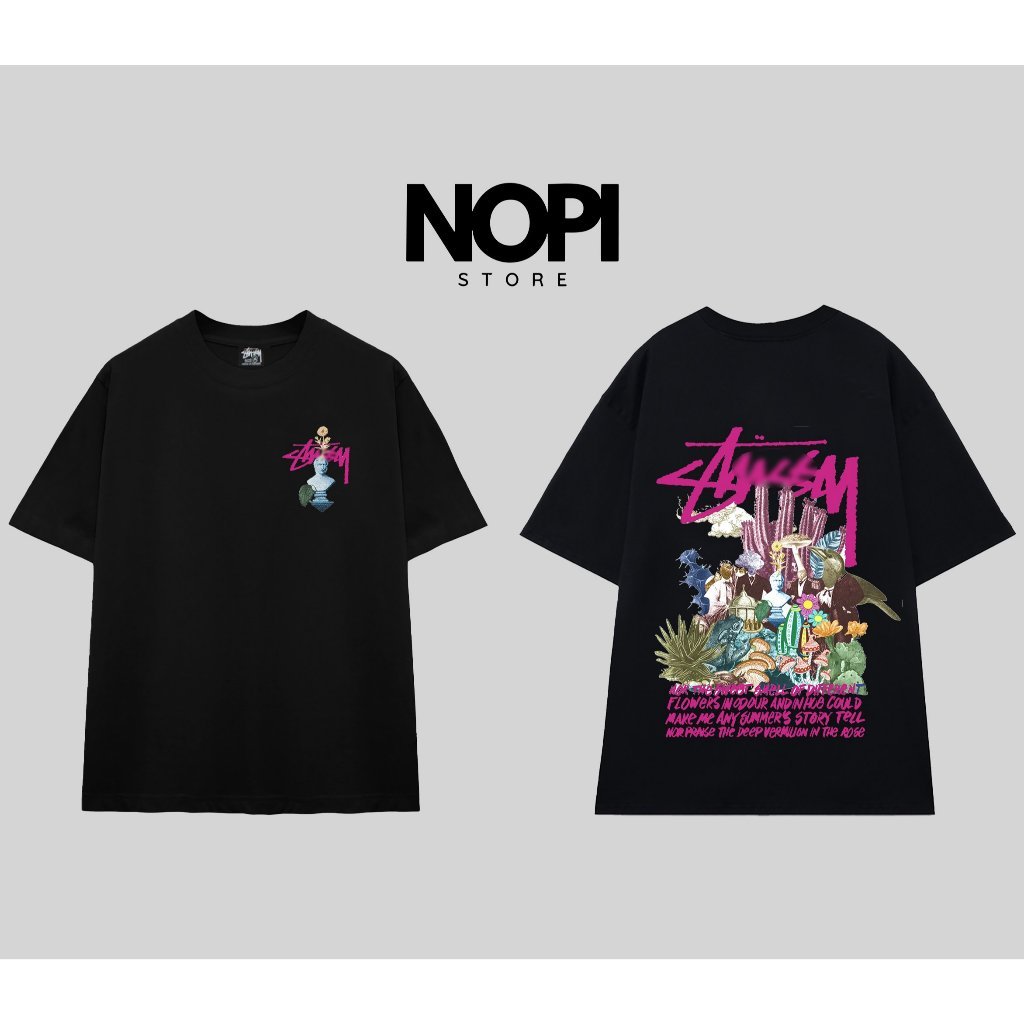 ÁO THUN STUSSY PSYCHEDELIC ITEMS FORM RỘNG NAM NỮ UNISEX VẢI COTTON CAO CẤP DÀY DẶN - NOPI STORE