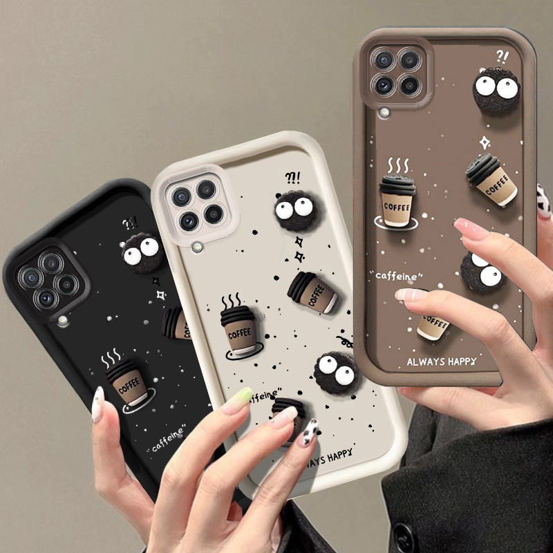 ốp lưng samsung a22 4g Ốp điện thoại cốc cà phê 3D samsung a22 4g cho