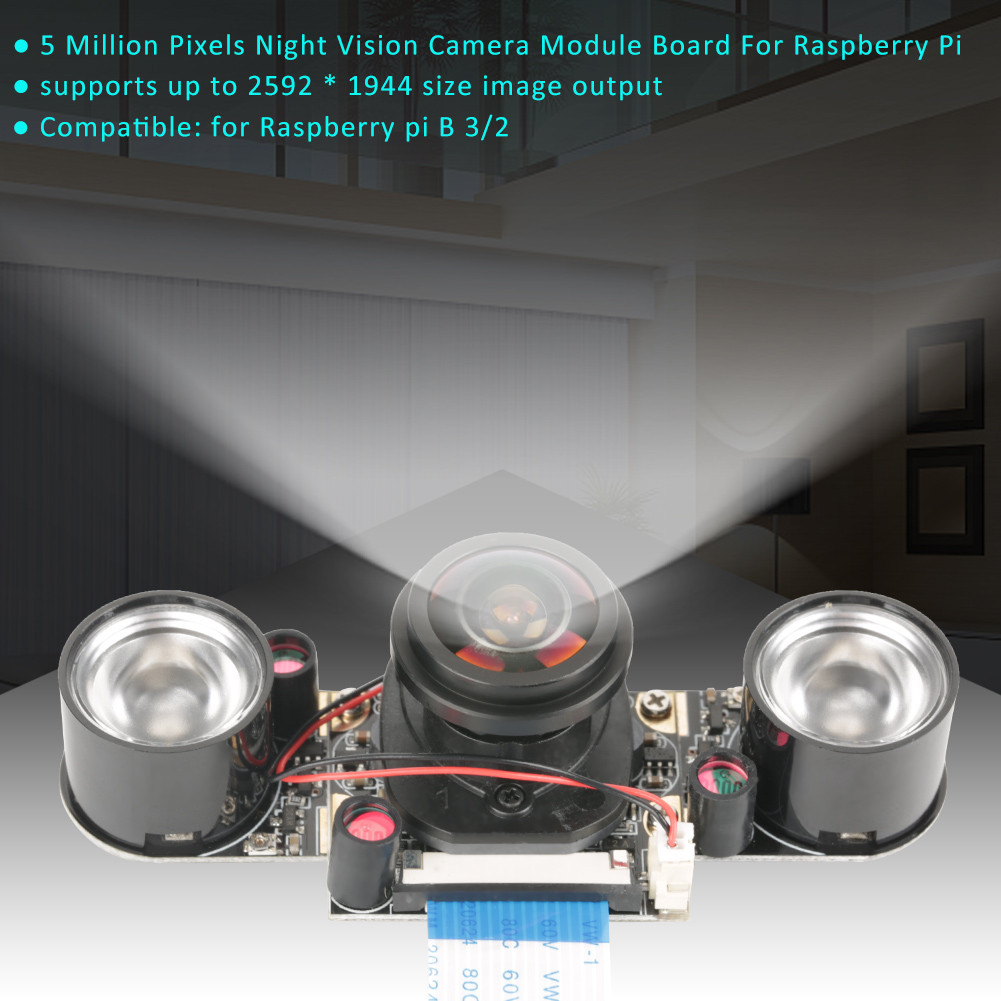 Treee Wal phía trước 5MP OV5647 Cảm biến Mô-đun Camera cắt hồng ngoại tự động Bảng Video tầm nhìn ba