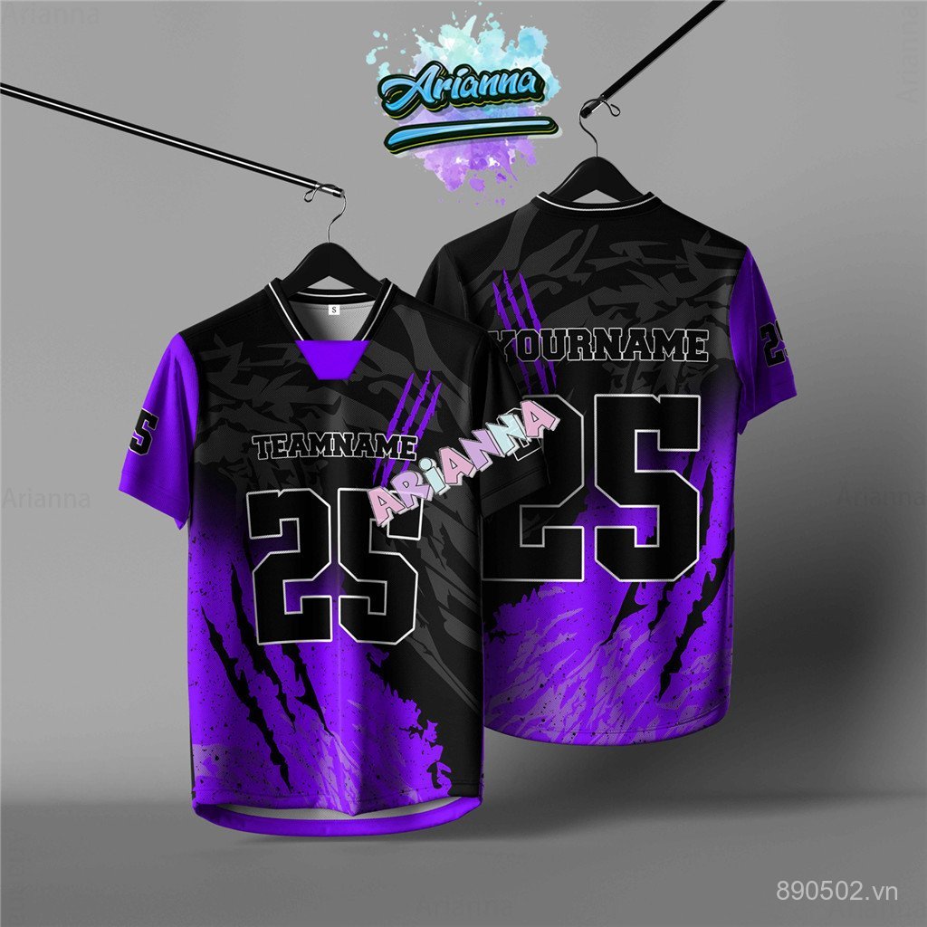 Ao Thun Baju NFL 2025 Cho Nam, Microfiber Jersey, Tùy Chỉnh Miễn Phí