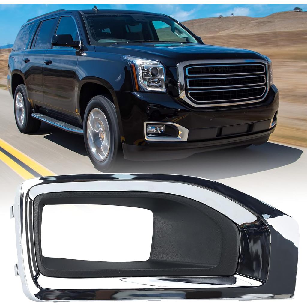 Vỏ viền Chrome ánh sáng sương mù cho phía hành khách GMC Yukon / Yukon XL 2015-2020 22936427 GM GM10
