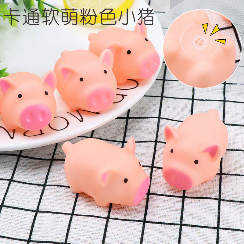 [Đảm bảo chất lượng] Piglet Pinch Scream Dễ thương Pink Prank Toy Vent Piglet Pinch Music Pinch Scre