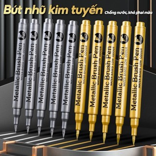  Bút viết thiệp cưới set 12 24 cây – Bút nhũ kim tuyến bút dạ vàng bạc lấp lánh viết thiệp & trang trí 
