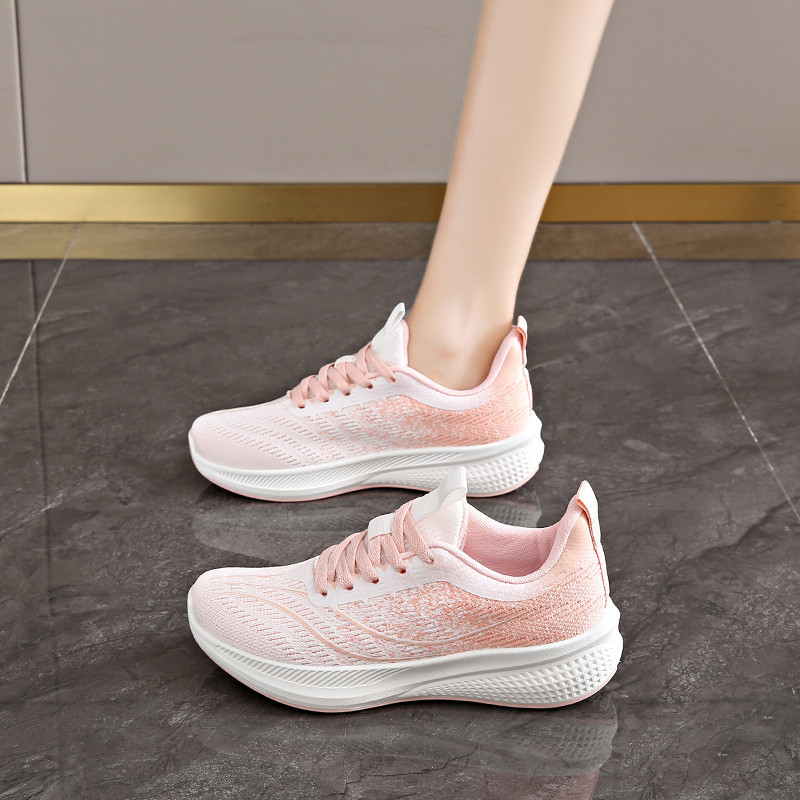 Women's Lace-Up Shoes Fashion Korean Style Breathable Flyknit Sneakers MT103 (35--41Code)Women's Sho