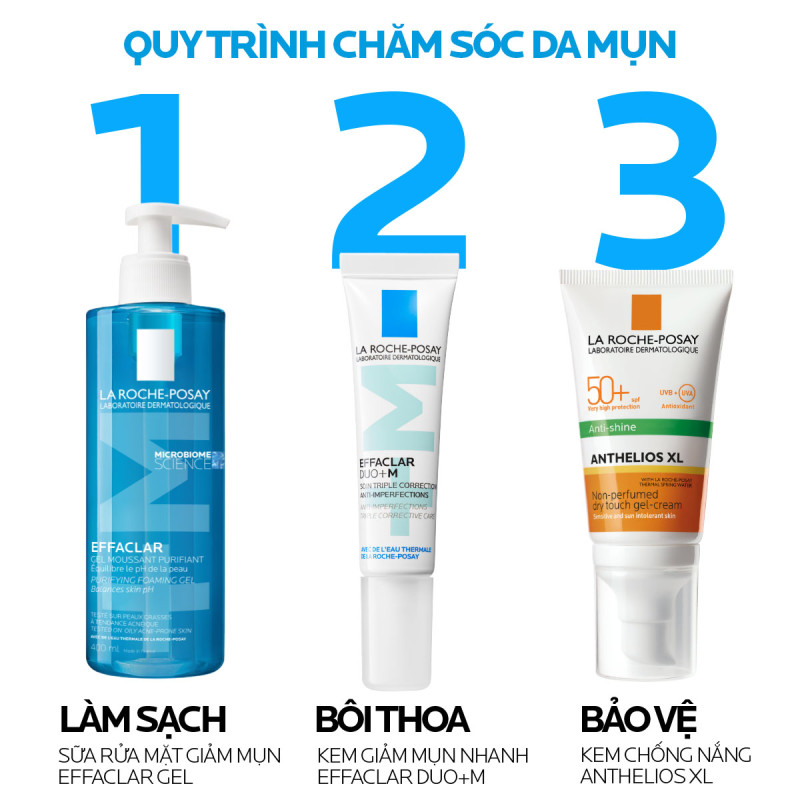 Kem dưỡng giảm mụn nhanh 8 giờ La Roche-Posay Effaclar Duo+M 15ml | BigBuy360 - bigbuy360.vn