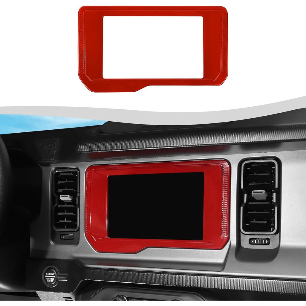 Dành cho bảng điều khiển trung tâm Bronco Vỏ khung màn hình Điều hướng Tương thích với Ford Bronco 2