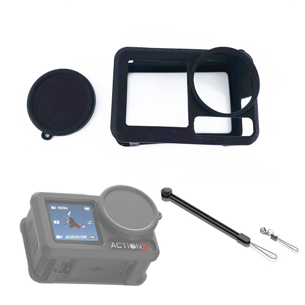 Ốp lưng silicon Vỏ bảo vệ Camera thể thao cho DJI Action 5 Pro 3 4