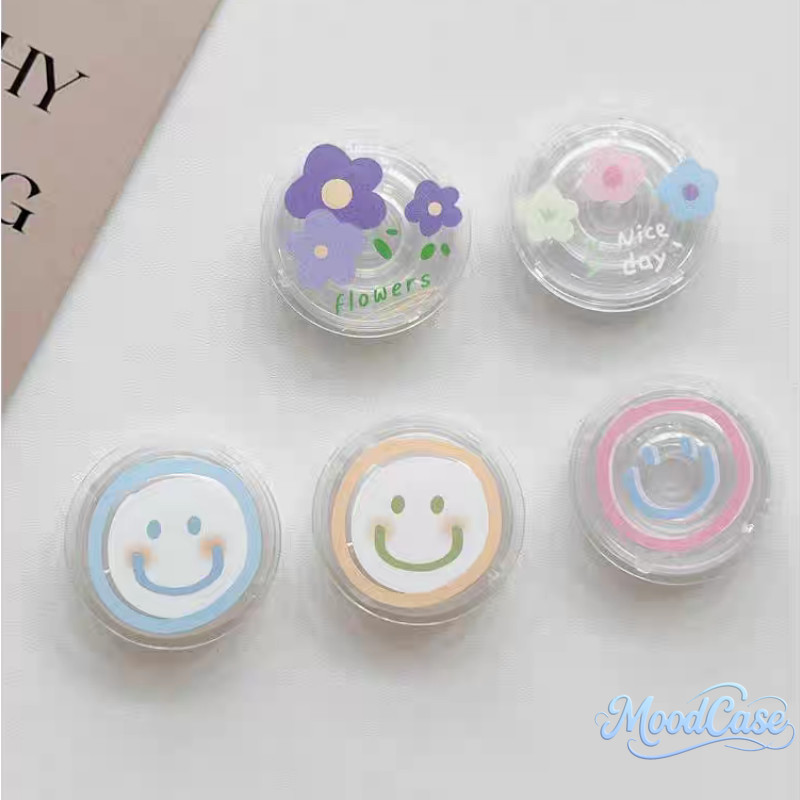 Giá đỡ hình SpongeBob Doraemon hoạt hình dễ thương, giá đỡ silicon hình nơ xinh xắn, họa tiết hoa thời trang sáng tạo