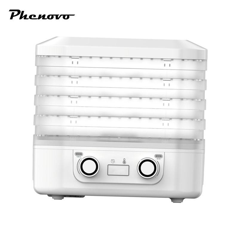 Máy Sấy Thực Phẩm 35-70C Kiểm Soát Nhiệt Độ 5 Khay Khô Nhanh Máy Sấy Rau Thịt Thức Ăn Cho Thú Cưng Đồ Ăn Nhẹ Jerky