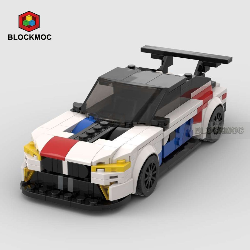 M M MOC Khối xây dựng tương thích với LEGO BMW M8 GTE Khối xây dựng Bộ sáng tạo Quà tặng Thể thao Đu