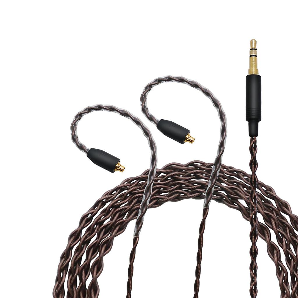 Cáp âm thanh thay thế Gugxiom cho tai nghe IE100 IE400 IE500 Pro, Dây âm thanh nổi HiFi 3,5mm bện, 3