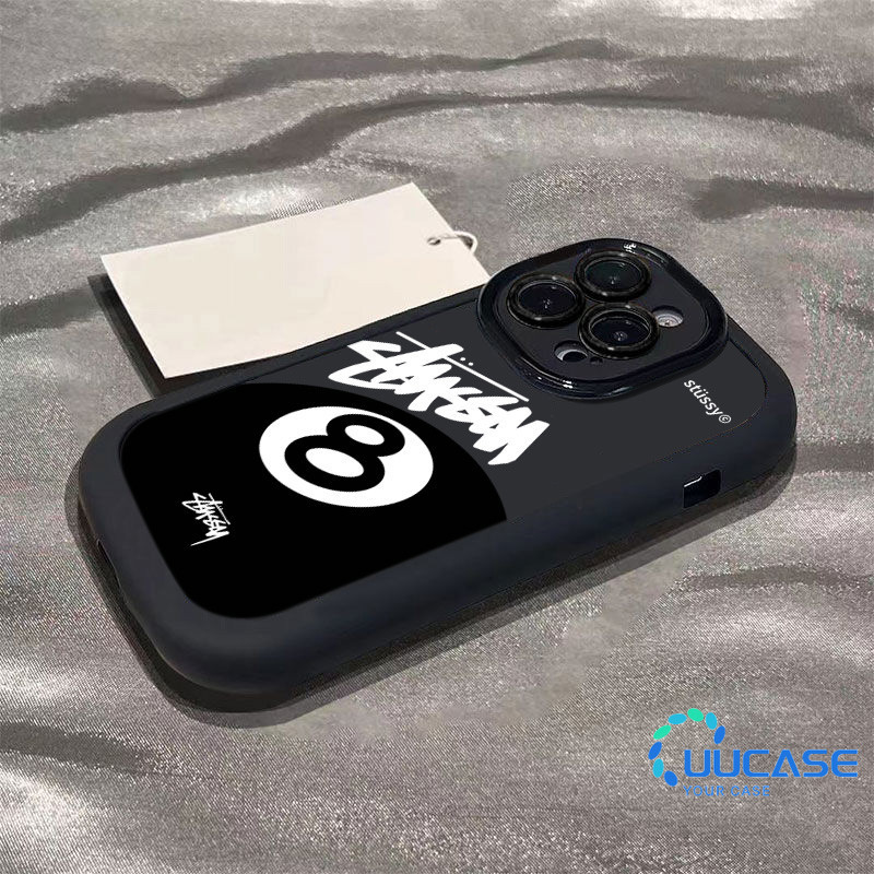 Thích hợp cho IPhone17 16 15 14 13 12 11 X Xs Xr 7 8 Plus Pro Max Creative Pool Ball Number 8 Vỏ điệ