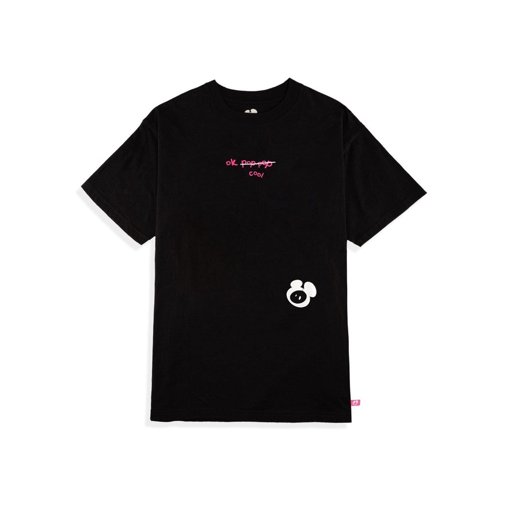 Áo Thun POPPOP BUBLLE LOGO TSHIRT BLACK/WHITE