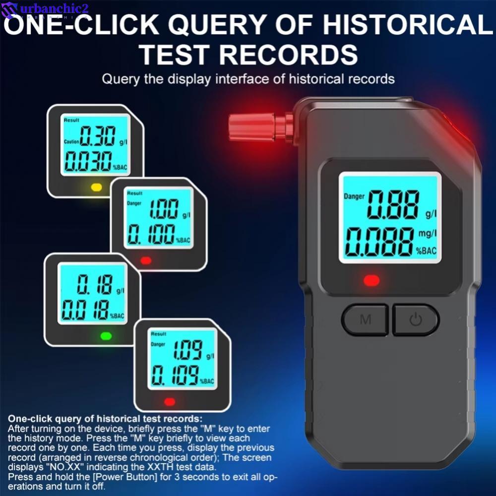 Digital Alcohol Tester Alcohol Detector Breathalyzer Alcotester LCD Display