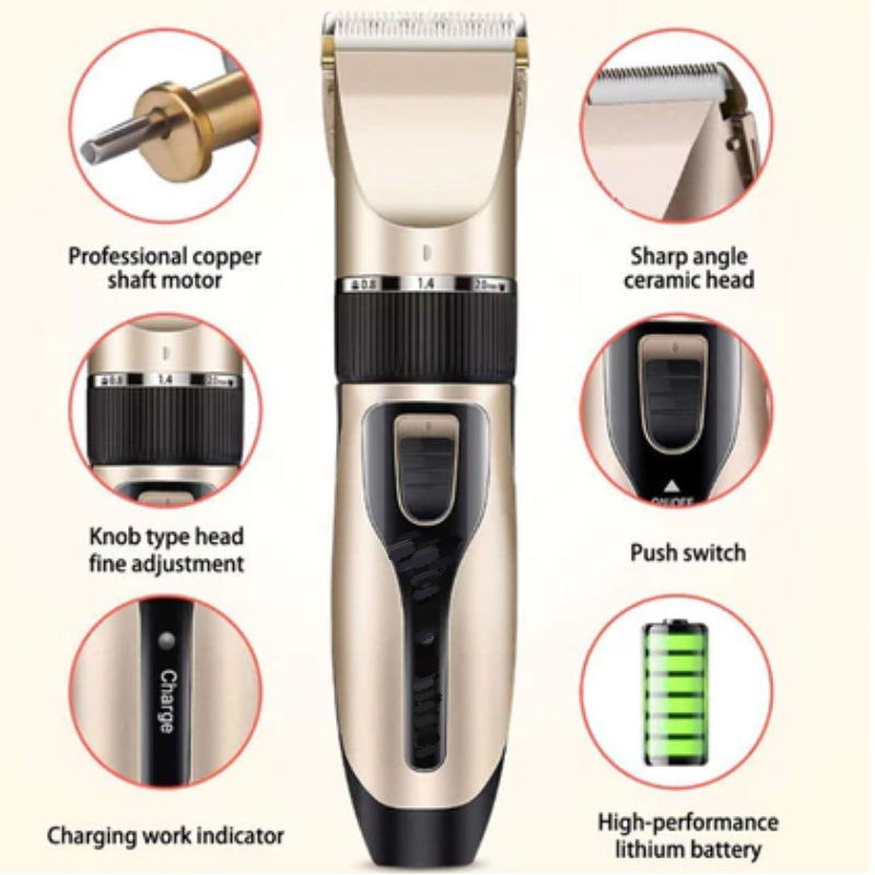 Tông đơ cắt tóc không dây Máy cắt tóc Thiết bị chăm sóc cá nhân Máy cạo râu có thể sạc lại Máy cạo râu cho nam 
