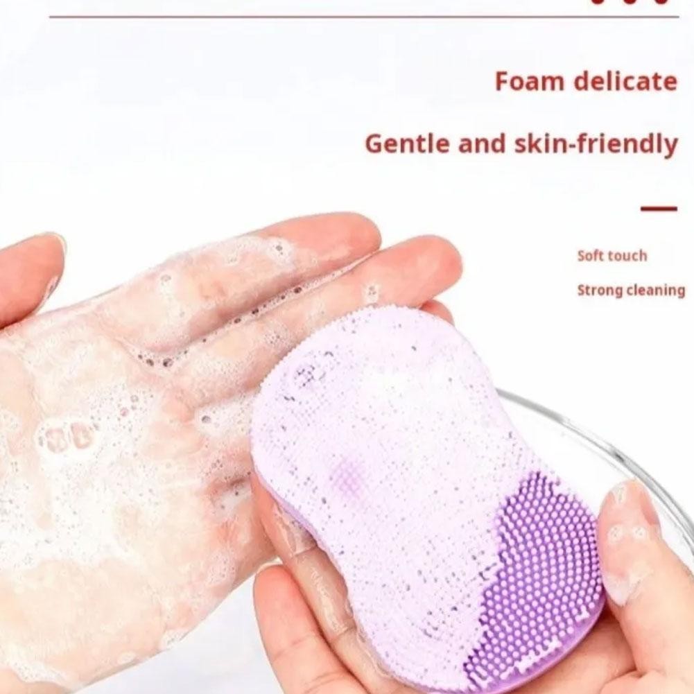 Silicone Face Wash Pad Mini Finger Face Brush Dụng cụ làm sạch mặt E0a4