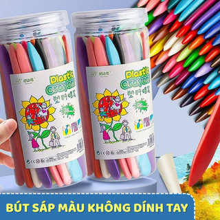Màu sáp dầu cho bé phiên bản 12/24/36 màu an toàn, không dính tay và có độ bám màu tốt cho học sinh
