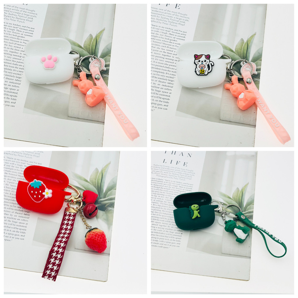 Phim hoạt hình phi hành gia Vỏ tai nghe cho Haylou GT1 2022 Vỏ silicon Hộp đựng tai nghe chống sốc