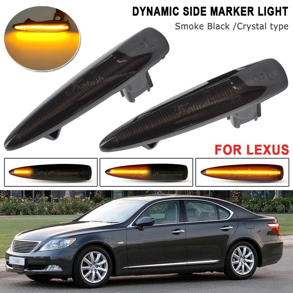 2 Chiếc Dành Cho Xe Lexus LS460 LS460L LS600h LS600hL LX570 LED Năng Động Bên Đánh Dấu Biến Tín Hiệu