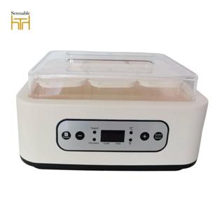 Máy làm sữa chua điện Máy làm sữa chua tự động Dễ dàng với 6 cốc thủy tinh Máy làm Natto gia dụng Đa chức năng