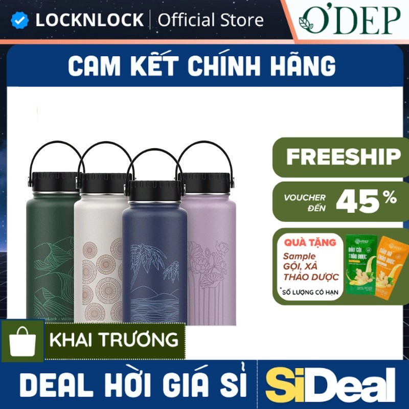 Bình giữ nhiệt 897ml Vietnam Edition LocknLock Chính hãng LHC4160 giữ nhiệt siêu lâu Riga Tumbler - 