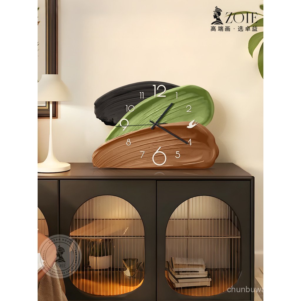 Clock Ornament25New Living Room Wall Clock Retro High-end Creative Silent Table Clock