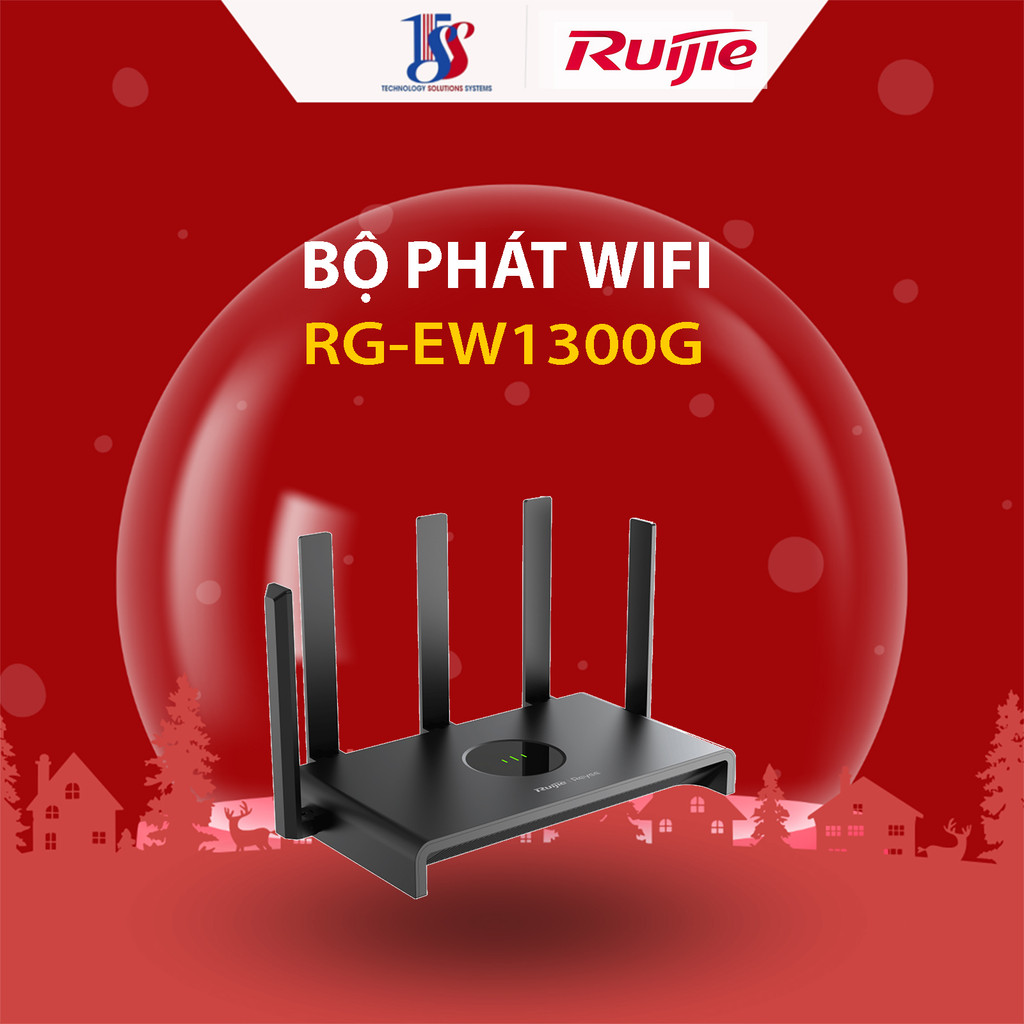 Bộ phát WiFi Ruijie Reeye RG-EW1300G Chuẩn AC tốc độ 1300Mbps gigabit  - Hàng chính hãng bảo hành 36