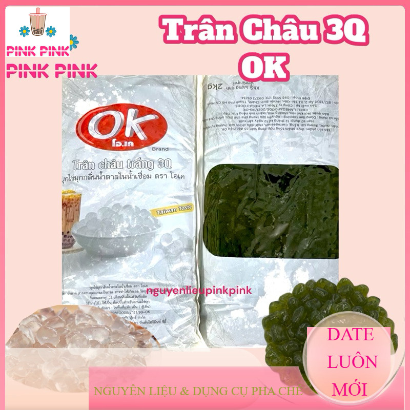 [ THÙNG 12KG ] TRÂN CHÂU 3Q TRẮNG / OLONG OK THÁI LAN