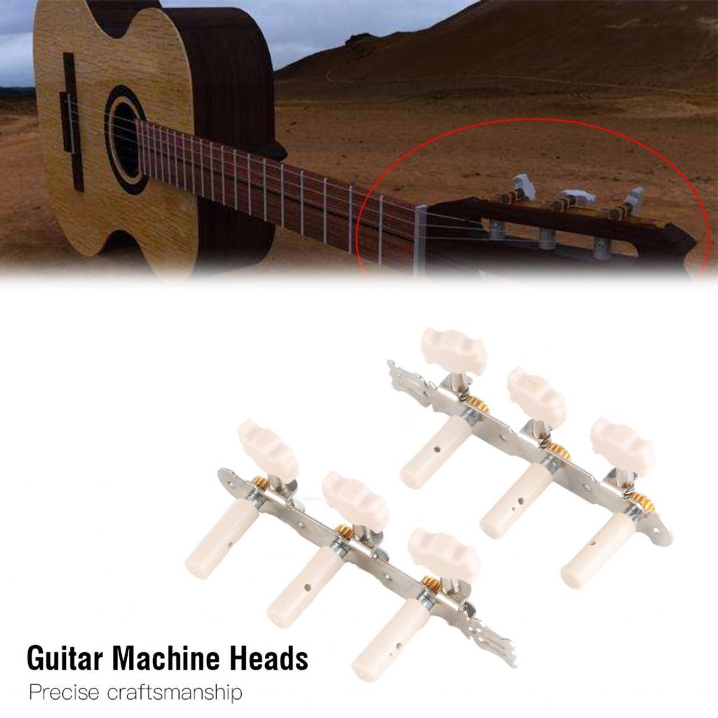 Cameraworld1-TH ACRYLIC CLASSICAL GUITAR TUNING PEGS MÁY ĐẦU BẠC CHO DÂY đàn GUITAR cổ điển