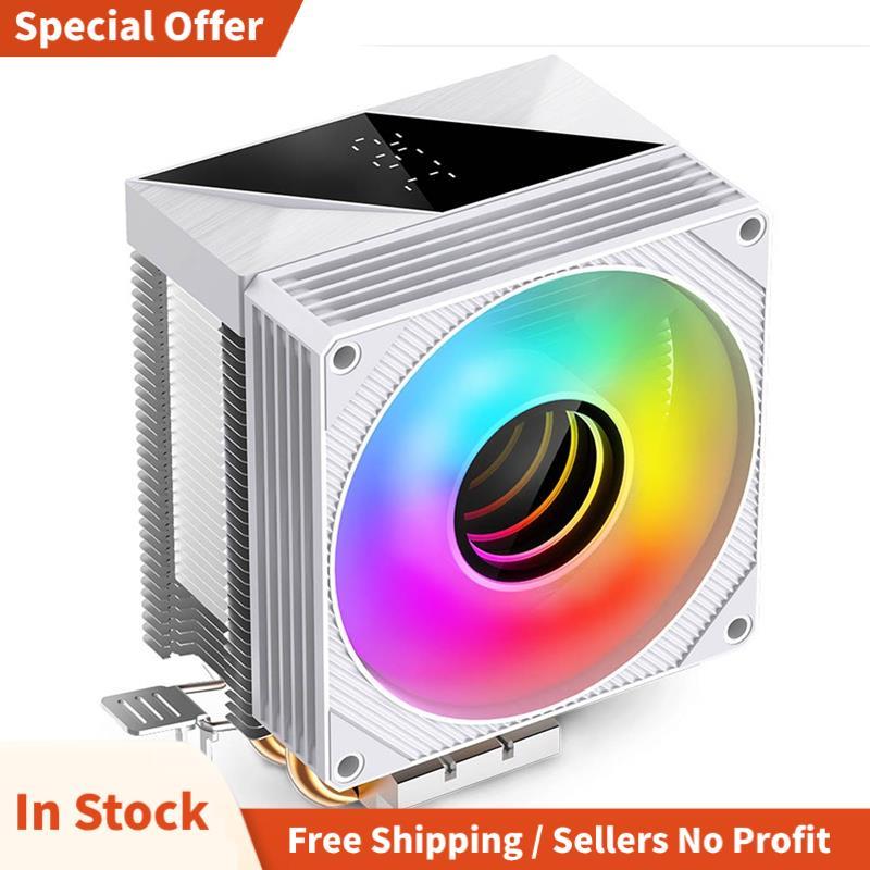 KF200 CPU Cooler ARGB Quạt yên tĩnh 2 Ống nhiệt Bộ tản nhiệt không khí cho LGA1700 1200 115X AM4 AM5