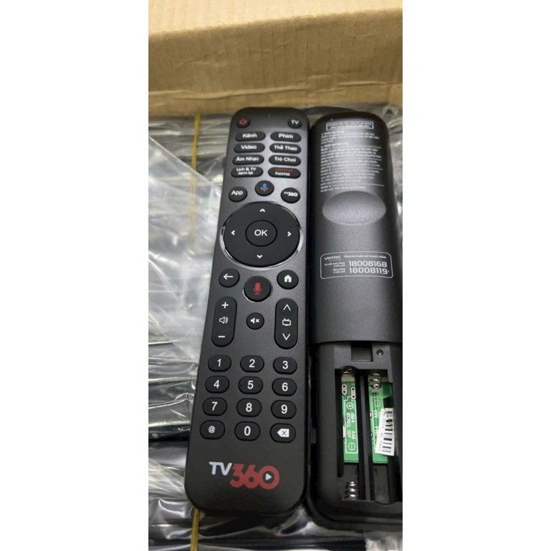 điều khiển đầu thu Viettel TV360 Box 4K đời mới nhất (2024)