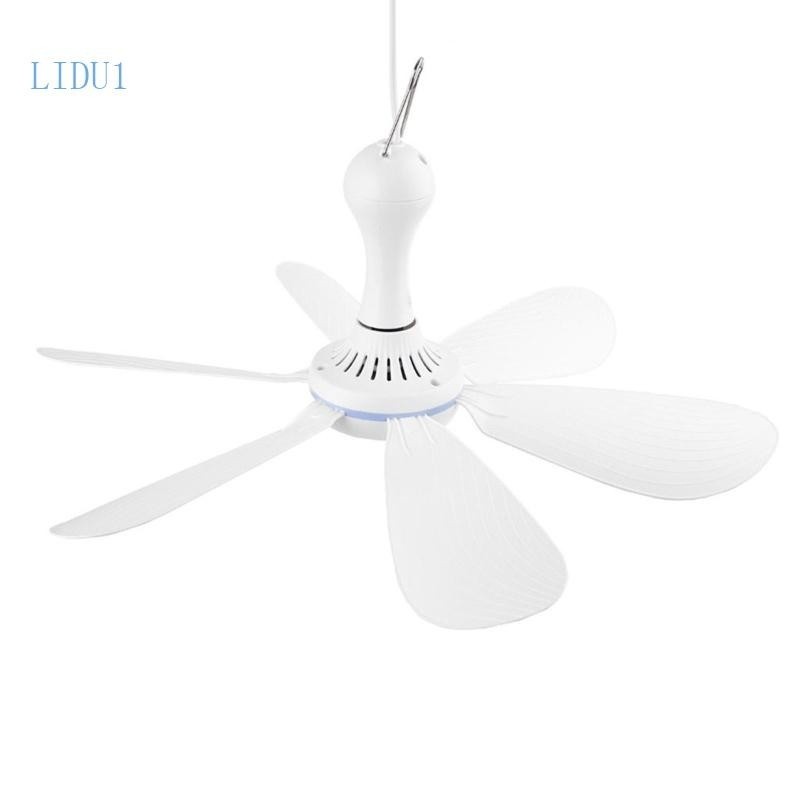 LIDU1 Super Quiet Hanging Fan 6 Blade Ceiling Fan Summer Energy Saving 5W Hanging Fan