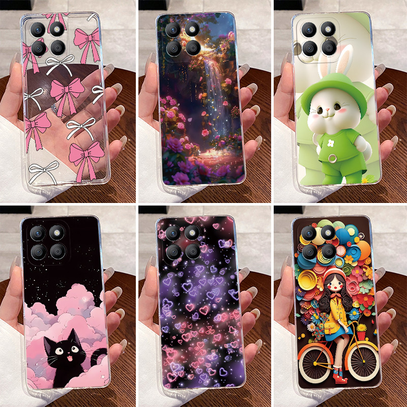 Dành Cho Honor X8b / Honor X8C Ốp Lưng Rõ Ràng Sang Trọng Dễ Thương Thỏ Tình Yêu Ngộ nghĩnh Mát TPU 