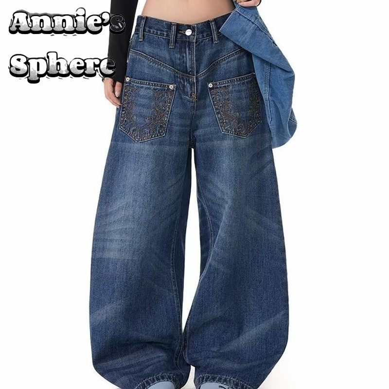 Quần Jean Retro Cao Cấp Annes Sphere - Dáng Thẳng Phù Hợp Nam Nữ